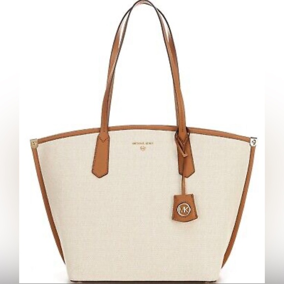 Michael Kors Jane Large Canvas Tote Bag. - Picture 1 of 11